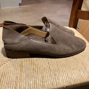 Lucky Brand Flat Loafers Leather Cahill Gray